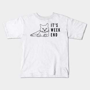 A cat is resting Kids T-Shirt